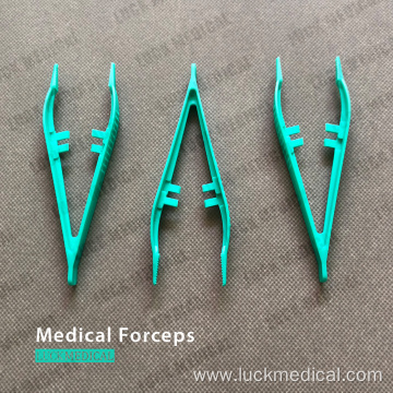 Green Plastic Forceps Medical Use